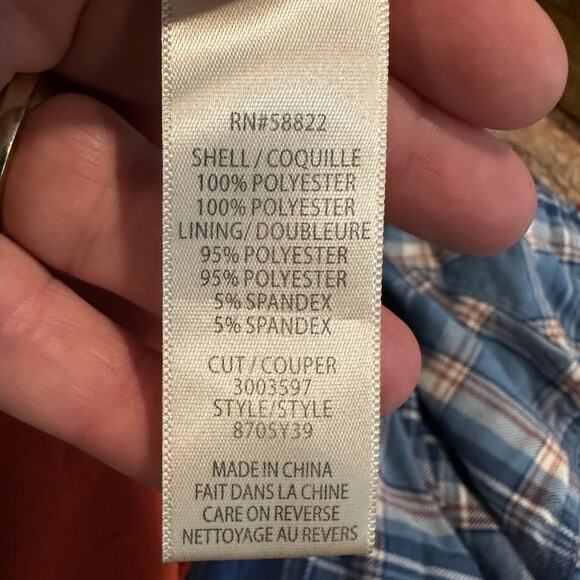 Max Studio Bohemian Floral Scarf Flutter Sleeve Top Size Small Rust Red - Picture 6 of 9